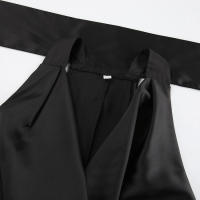 Vestido elegante de moda con cuello oscilante y cuello Halter, novedad de verano, vestido ceñido de satén con cintura ajustada - details 16