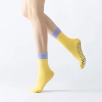 Calcetines de yoga para mujer, medias de algodón antideslizantes para Pilates, deportes, Zumba, ejercicios aeróbicos, fitness, Color a la moda - details 8