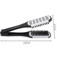 Peine Rectificador de Cabello Profesional Doble Peine en Forma de V Herramienta de Estilismo Sin Daño Certificado CE - details 9