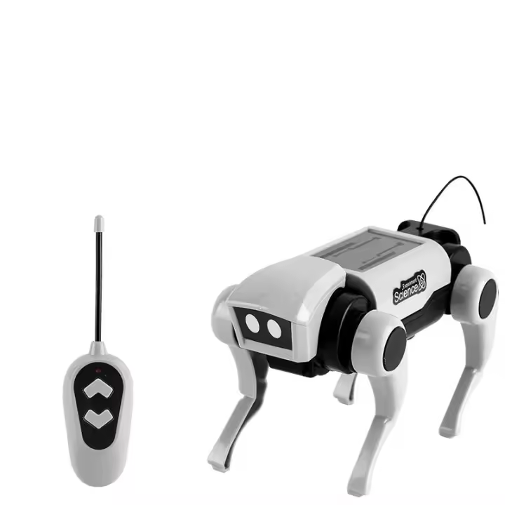 Los niños de control remoto juguetes mecánicos perro Ciencia enseñanza DIY montaje modelo traje eléctrico Niños regalos para niños - 1