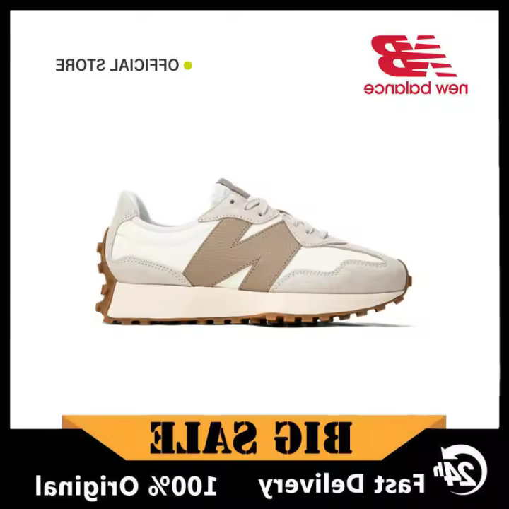 LETEN 【Garantía auténtica】 Zapatillas deportivas oficiales NB 327 Khaki " U327LZ Garantía 1 año Pegatinas de pared - 1
