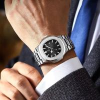 Reloj Deportivo POEDAGAR Cuarzo, Dial Cuadrado, Resistente al Agua, Luminoso, Regalo Perfecto para Hombres Correa de Acero Inoxidable - details 5