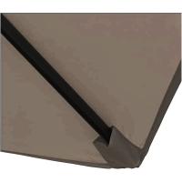 Sombrilla de Jardín Forro Anti UV 200 x 300cm. Sombrilla de Aluminio con Manivela, Toldo Rectangular para Patios y Terrazas. (Topo) - details 3