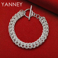 Pulsera de cadena trenzada fina para mujeres y hombres, plata, 8 pulgadas, regalo de joyería - details 1