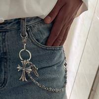 Crodo elemento pantalón cadena bolsa colgante cadena espada redonda cuenta cruz cintura cadena langosta hebilla colgante jeans cadena - details 2