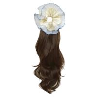 Extensión de cabello rizado con cola de caballo de estilo coreano, peluca de cola de caballo de hortensia, postizo de cola de poni falso Natural para mujeres y niñas - details 8