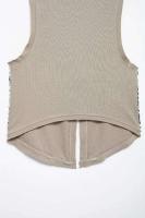 Zevity Top de Chaleco Retro Casual para Mujeres Escalera de Lentejuelas de Diseño de Parches de Moda Europea con Decote en V - details 5