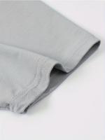Verano de los hombres Casual tamaño suelto 100% algodón letra impresión cuello redondo manga corta camiseta Top - details 14