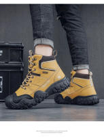 Zapatos de senderismo al aire libre para hombre, botas de montaña de invierno, zapatillas antideslizantes, zapatos de trabajo - details 12