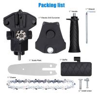 Kit de Accesorios de Corte para Taladro Eléctrico 4/6 Pulgadas Modificado para Adaptador de Cadena Eléctrica Herramienta de Conversión de Cabeza para Trabajos en Madera - details 4