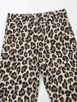 Conjunto de Moda Vintage para Mujer TRAFZA Blusa de Estampado de Leopardo con Cintura Alta y Pantalones Rectos Estilo de Primavera - details 12
