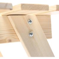 Juego de Mesa de Madera para Niños 90x90xA50 cm Ideal para Exterior o Interior - details 24