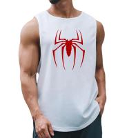 Red Spider Printed Summer Quick Dry Gym Tank Top Mens Bodybuilding Vest Mesh Fitness Sleeveless T Shirt Muscle Workout Clothing - details 12