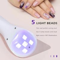 Mini lámpara de manicura recargable LED UV de mano, secador para uñas de Gel, portabilidad, herramienta de Arte de uñas - details 5