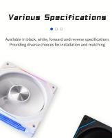 Ventilador de Enfriamiento para Ranura de CD Xuanfengxia de 12cm con Control Sincronizado de Iluminación ARGB - Radiador Silencioso para Escritorio de PC para Mejora de la Disipación del Calor, Diseño de Lente Colorido y Vibrante, Compatible con Sistemas - details 5