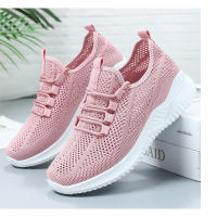 Zapatillas de running ligeras de malla con suela blanda para mujer, zapatillas deportivas informales huecas y transpirables - details 27
