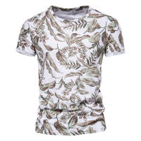 Novedad de verano, camiseta estampada, camisa de fondo para hombre con cuello redondo a la moda, top informal para hombre - details 13