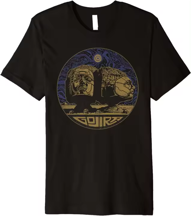 Camiseta de Gojira Distopia Statue Premium, color negro - 1