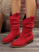 Ots de tacón apilado para mujer, ots altos de estilo caliente, de moda, talla grande - details 7