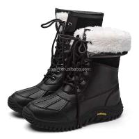 Nuevas botas de cuero italiano para mujer, zapatos americanos de piel de invierno de alta calidad, color rosa, para exteriores, 2025 - details 3