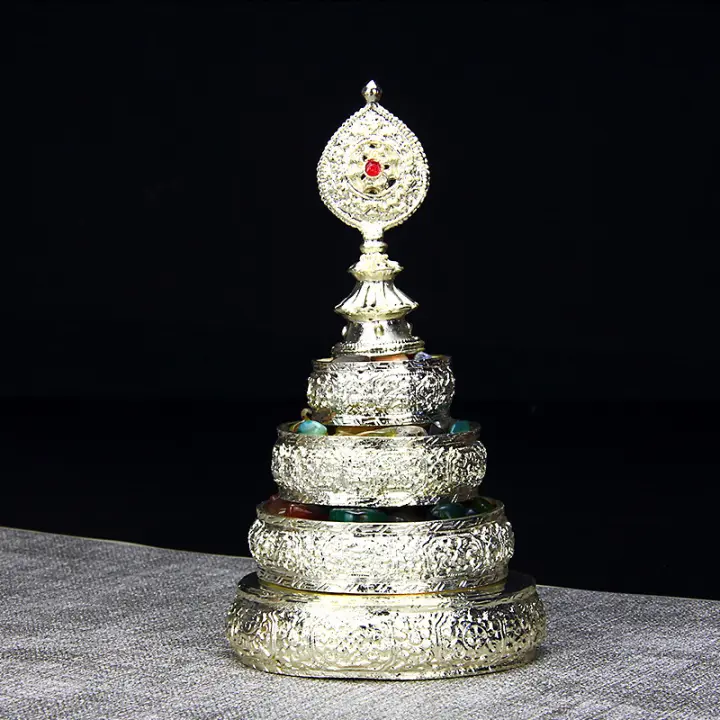 Producto Buddha Hall Placa de aleación de cobre pequeña de 4 pulgadas Cuatro filas más Manzha Roman Zha - 1