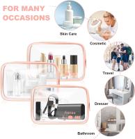 2 PCS Neceser de Maquillaje de PVC, Bolsas Transparentes para Avión, Bolsa de Cosmético Organizador Mujer Impermeables para Viajes, Almacenamiento, Baño - details 2