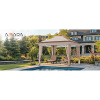 Amada Gazebo de 13 x 13, bolsa con cubierta para tienda de campaña con ruedas de un solo empuje, toldo emergente con red para patio, fiesta, patio trasero, 3 velocidades - details 0