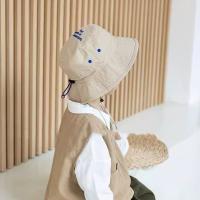 Sombrero de cubo transpirable de estilo coreano, sombrero de malla de secado rápido para verano para niños, sombrero para el sol Anti-UV, sombrero sombreado, sombrero de pescador para niños - details 15