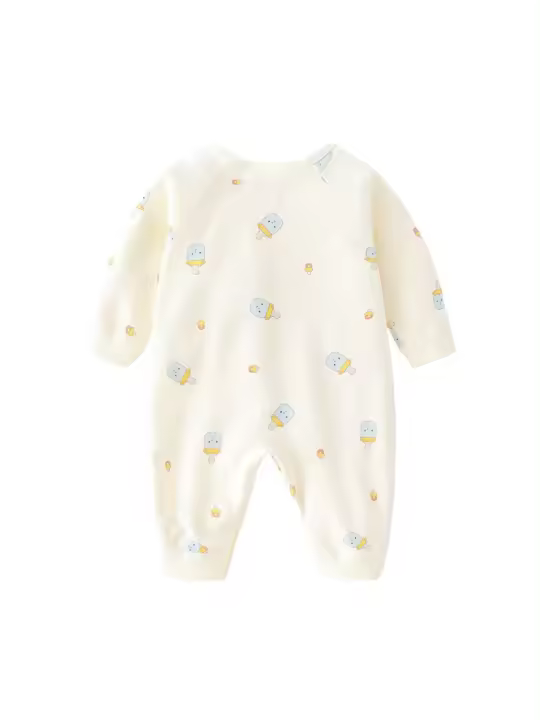 Rompe de Algodón para Bebé Recién Nacido Ropa Infantil Casual de Primavera Otoño Tallas 0-6M - 1