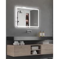 Dripex Espejo Ovalado de Pared, con Marco de Aluminio, Espejo Redondo Decorativo de Pared para Salón, Recibidor, Tocador y Baño, 50x70 cm, Negro - details 18