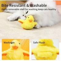 Juguete de Gato con Alas Batientes Interactivas Juguete de Pato con Catnip Activado Sonido Realista - details 5