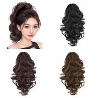 Extensiones de cola de caballo, Clip de garra, peluca de cola de caballo, Clip en Natural, corto, ondulado, rizado, cola de caballo falsa y esponjosa, postizo para uso diario - details 1