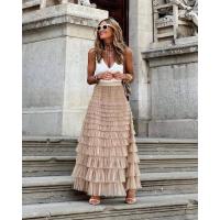 BUNO-Falda larga multifacética para mujer, cintura alta, estilo bohemio, ropa de primavera y verano, falda de tul - details 3