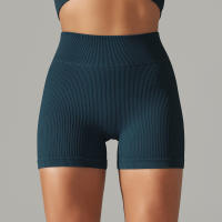 Hamidou-pantalones cortos deportivos para mujer, mallas transpirables de cintura alta para Yoga, correr, ciclismo, entrenamiento, gimnasio, Verano - details 39