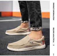 Zapatos de lona populares para hombre, calzado informal de verano, transpirable, ligero, suave y cómodo, talla europea - details 10