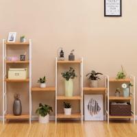 Estantería de bambú con 3 niveles para baño, cocina, dormitorio, 45 x 31,5 x 80 cm, natural - details 13