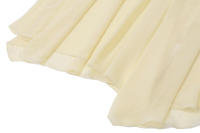 BUNO-nueva moda cordón lateral de cintura alta elegante falda amarilla mujeres vacaciones verano suelta gasa Midi faldas mujer - details 20