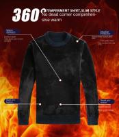 Jersey informal de manga larga con cuello levantado para exteriores, sudadera básica cálida para otoño, blusa de invierno para hombre, suéter de alta calidad - details 1