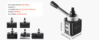 SucceBuy Juego de 6 piezas de portaherramientas de cambio rápido - Incluye portaherramientas de torno, portaherramientas tipo cuña con accesorios para portaherramientas de torneado, apto para mini torno y torno de metal de 6"-12" de oscilación, acero dura - details 6