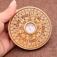 Nuevo Placa completa de madera de Durazno de 2 pulgadas, 3 pulgadas, 5 pulgadas y 6 pulgadas, artesanías, brújula circular Feng Shui, decoración del hogar - details 4