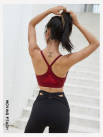 Sujetador deportivo Moving Peach para mujer, sostén de entrenamiento de impacto medio para correr, Top corto Sexy de malla, GBE - details 2