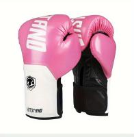 Guantes de Boxeo Profesionales de 10oz para Muay Thai, Sanda, combat-PU Duradero, Cómodos sin Cierres, 14 + - details 12