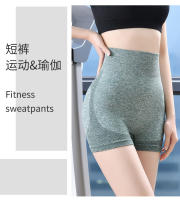 Pantalones cortos de entrenamiento de tres cuartos para mujer, cintura alta, de secado rápido, sin costuras, ajustados, deportivos, para yoga - details 3