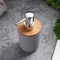 Dispensador de jabón de encimera de bambú, dispensador de loción orgánica resistente natural para cocina y baño - details 4