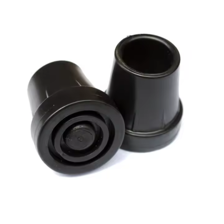 Bastón de goma para caminar, 4 piezas, con férula acolchada, duradera, antideslizante, para Trekking, 19mm - 1