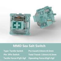 MMD Sea Salt 5pin Tactile Switches For nical Keyboard Custom DIY MX Cherry RGB Switch Hot-Swap Fit G67 GK61 - details 1
