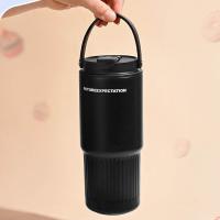 Taza de agua con pajita para coche de acero inoxidable 316, botella de agua aislada de doble bebida de 750ML, botella termo de gran capacidad a prueba de fugas - details 5