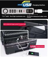 Carro de mano giratorio para maletero con cerradura TSA que lleva equipaje de superficie dura para computadora de 20 pulgadas con bolsillo frontal - details 2