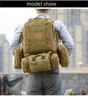 Mochila táctica 4 en 1 para hombre, bolsa de 55L para deportes al aire libre, Camping, senderismo, viajes, escalada - details 15