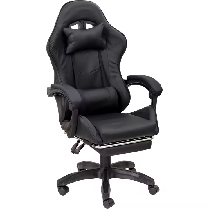 Silla de Juegos Ergonómica Ajustable en Altura y Inclinable Soporte Lumbar - 1